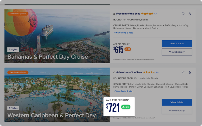 Deal Scores feature showing a 96 Exceptional rating